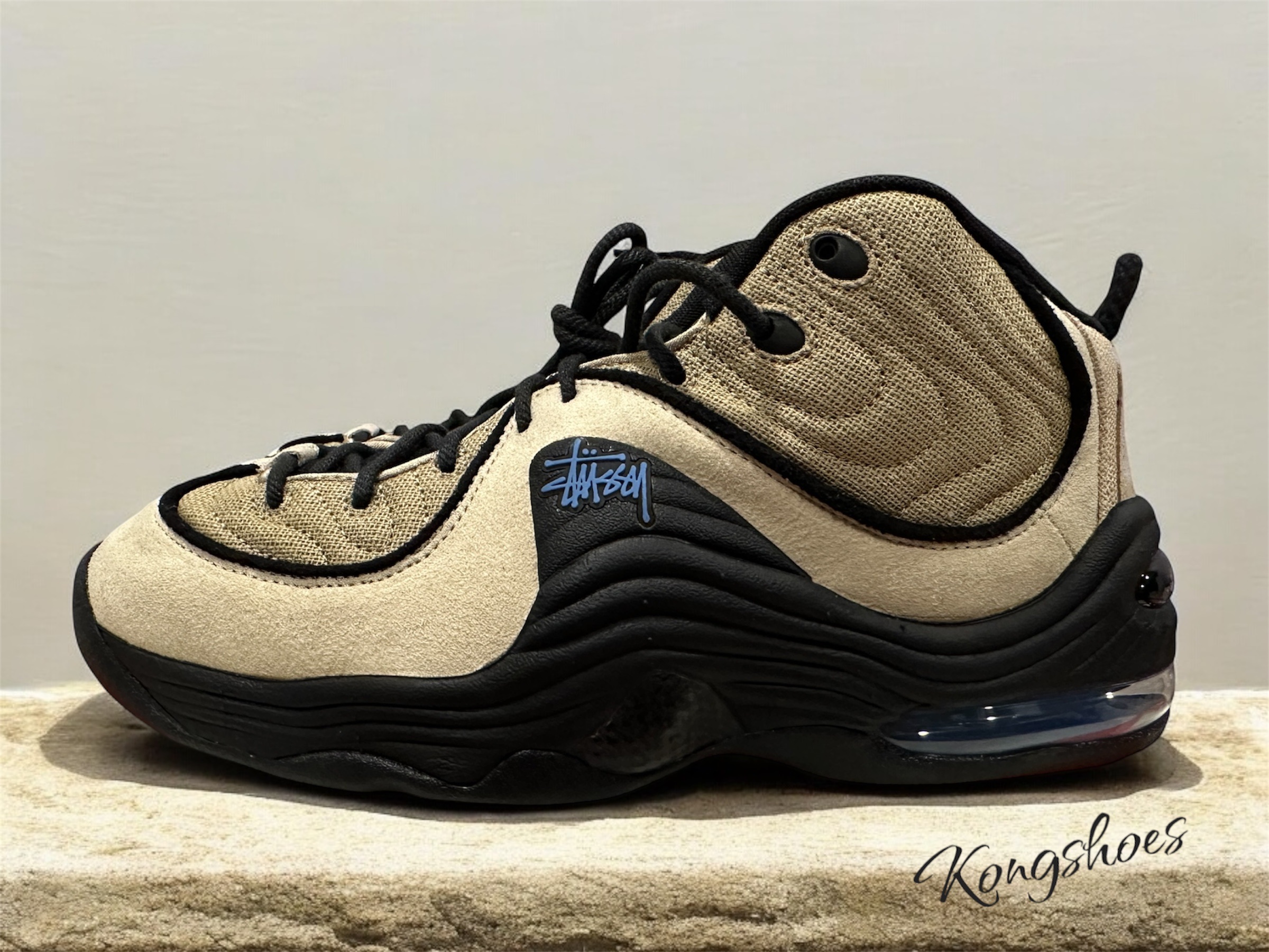Nike x Stussy Air Penny II Rattan and Limestone 착용 스타일