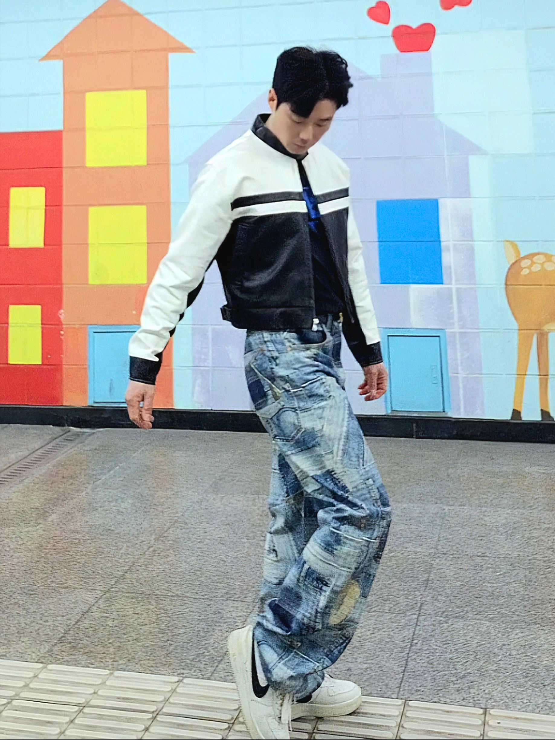 Nike x Ambush Air Force 1 Low SP Phantom, Nike x Off-White NRG T-Shirt Black - Asia 착용 스타일