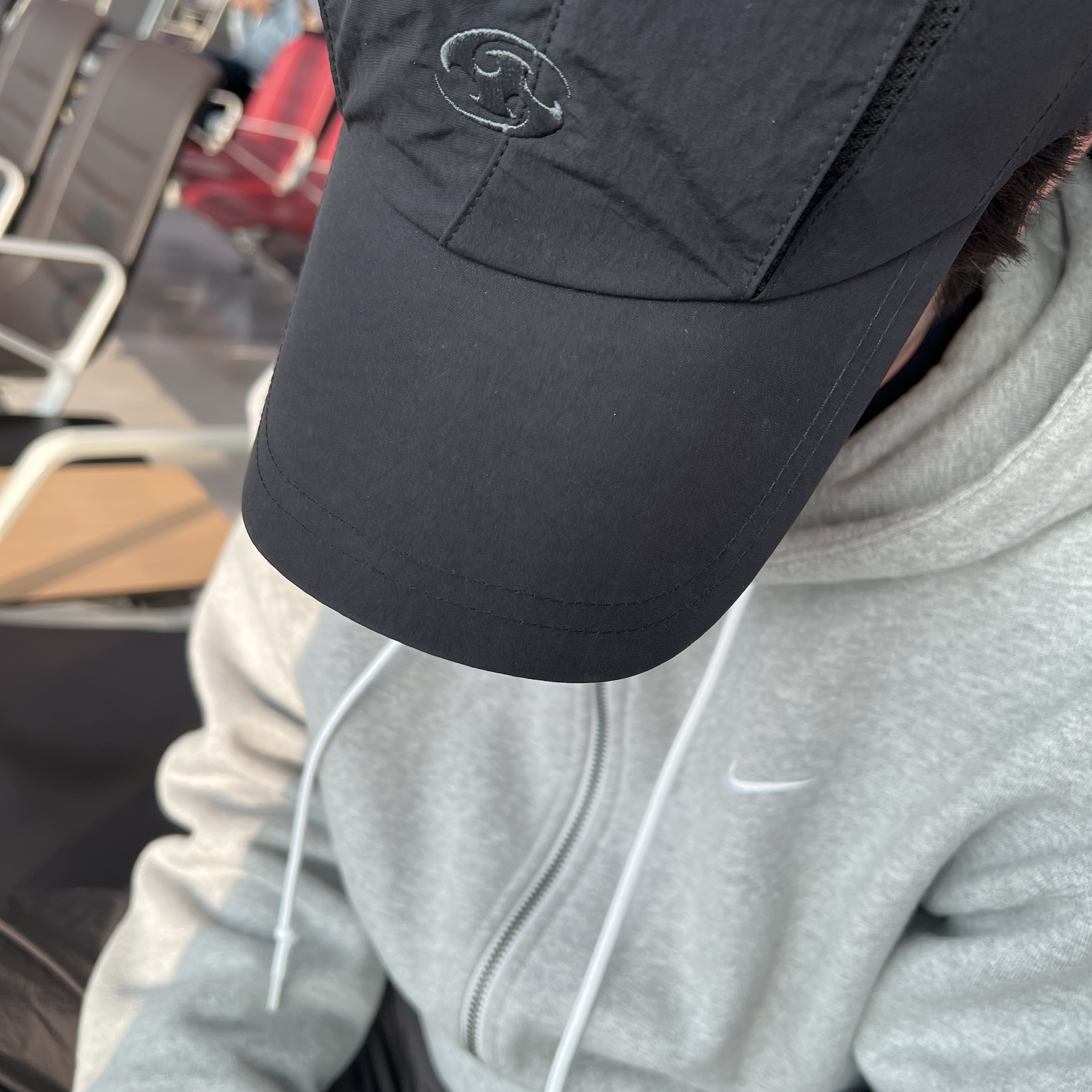 Sansan Gear Wing Cap Black - 23SS 착용 스타일
