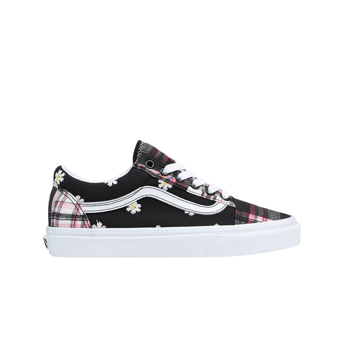 VN0A5KRSUUW Vans Old Skool Floral Plaid Patchwork Black