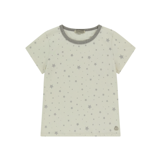 ☆COYSEIO☆ TRIPLE STAR RINGER TEE PASTEL BLUE / Gray