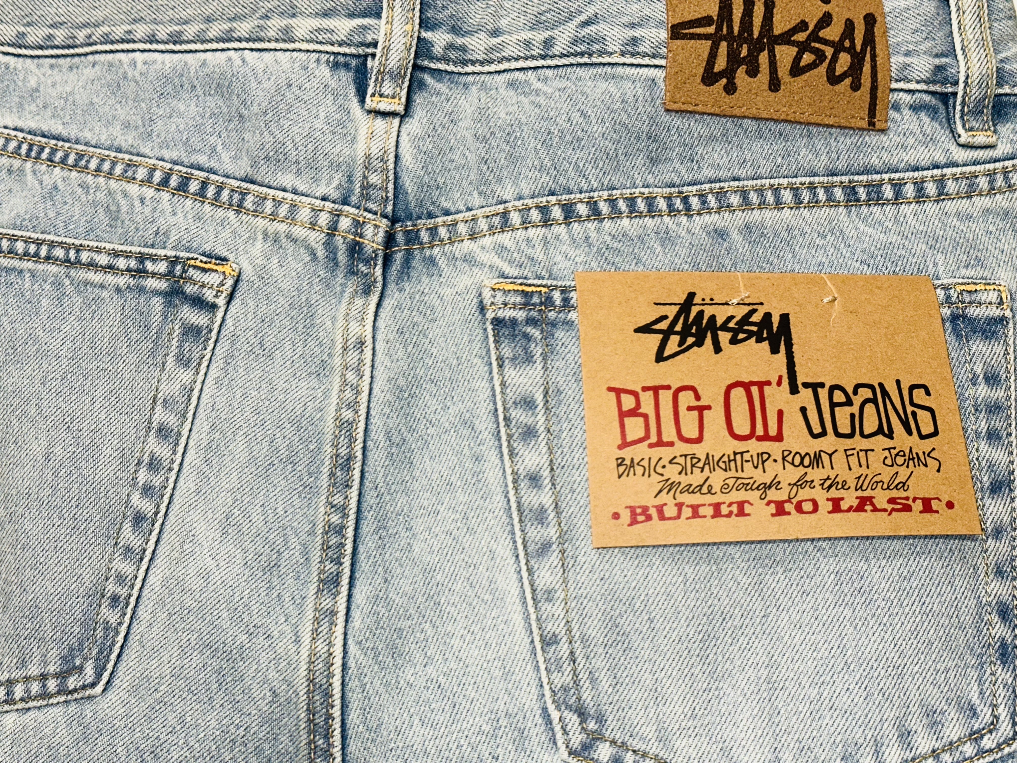 Stussy Denim Big OL' Jean Vintage Light Blue Vintage Wash 착용 스타일 - 3