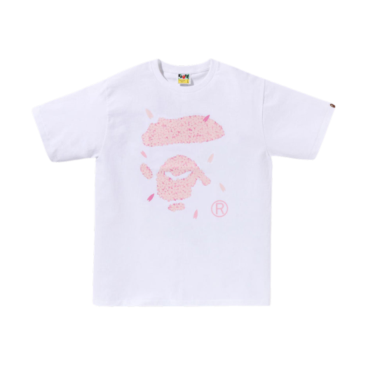 BAPE Sakura Ape Face T-Shirt White