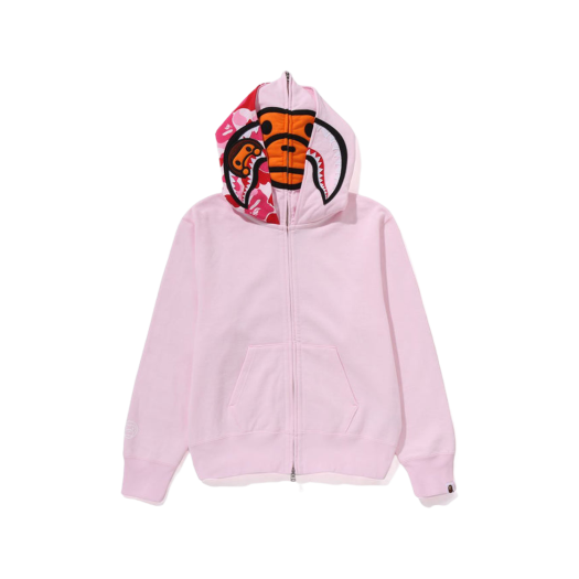 베이프 ABC 카모 크리스탈 스톤 샤크 풀 집 후드 그린 | BAPE
