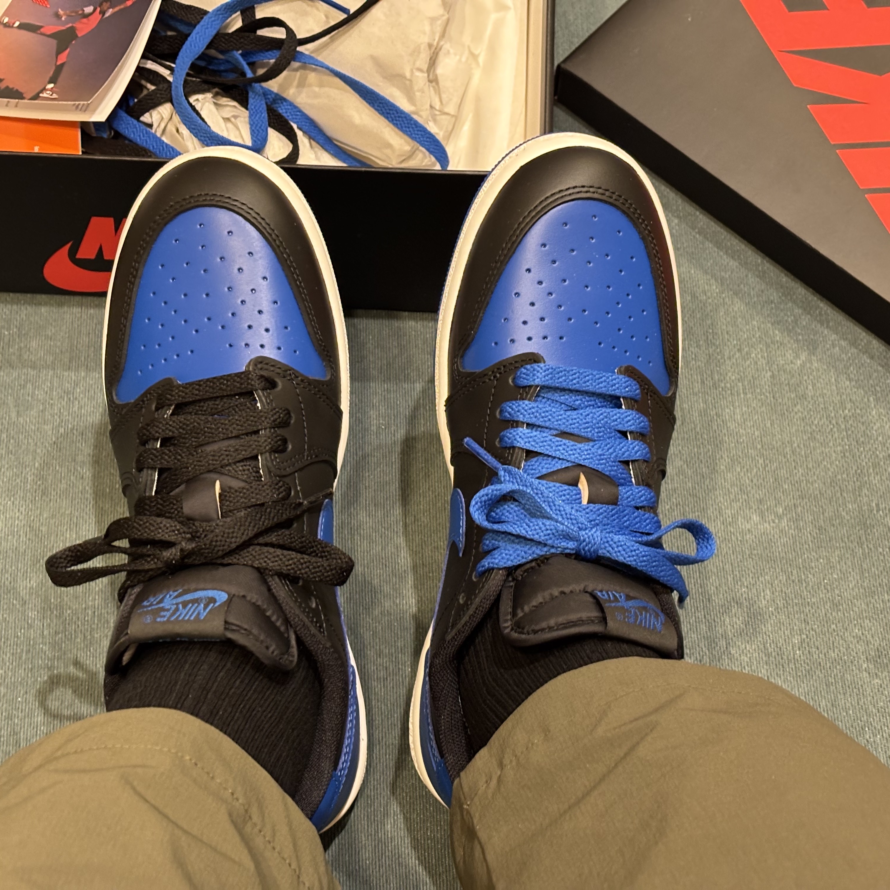 Jordan 1 Low 85 Royal 착용 스타일 - 4