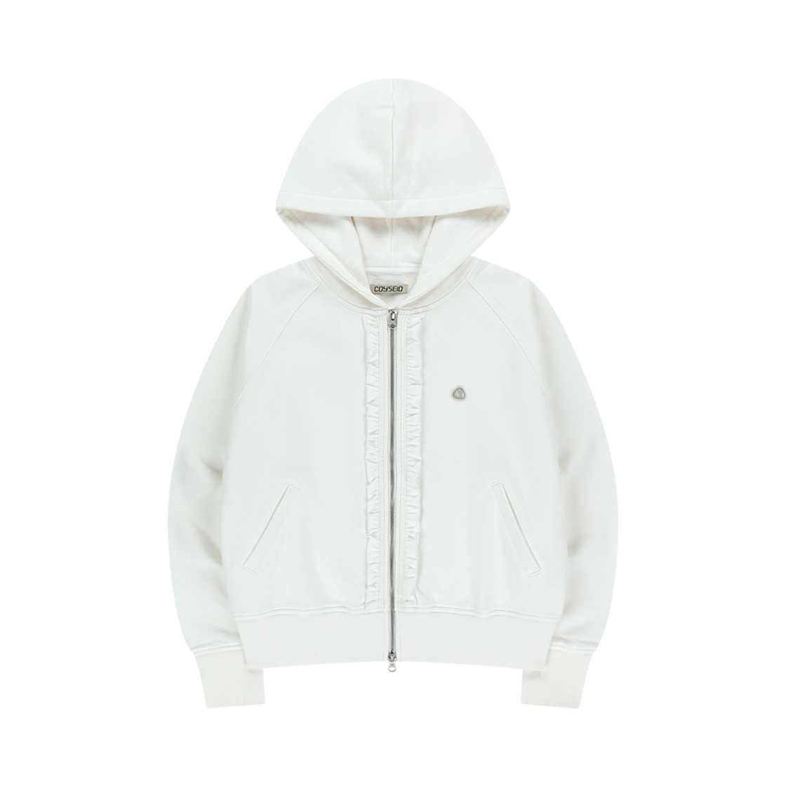 【COYSEIO】 RUFFLE LACE HOOD ZIP-UP 3色 COYSEIO】 RUFFLE LACE HOOD ZIP-UP 3色 (COYSEIO/ジャケット