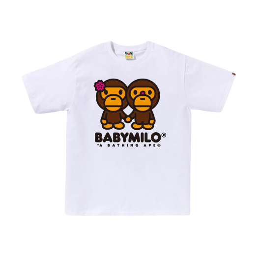 BAPE Sakura Baby Milo T-Shirt White