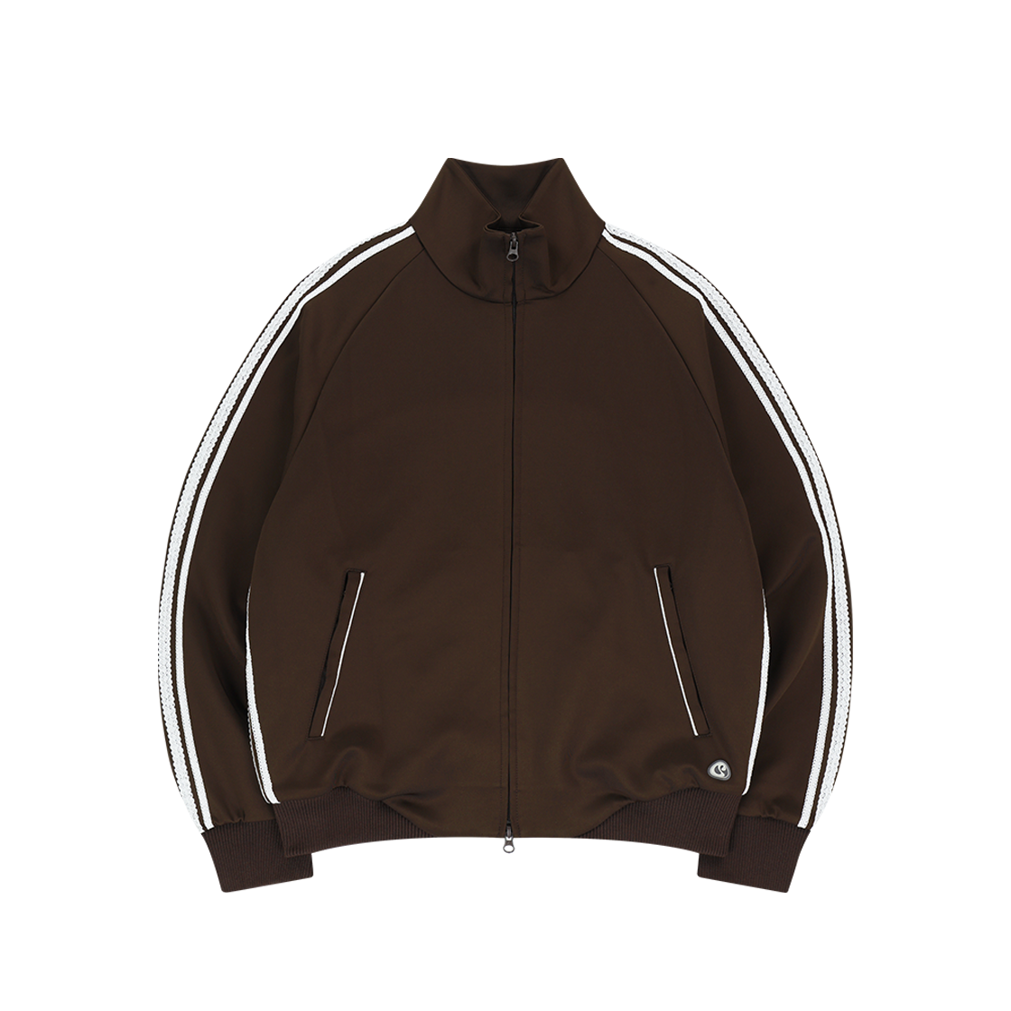 SU2501JK03-b COYSEIO Lace Track Jacket Brown - 대표 이미지 #1