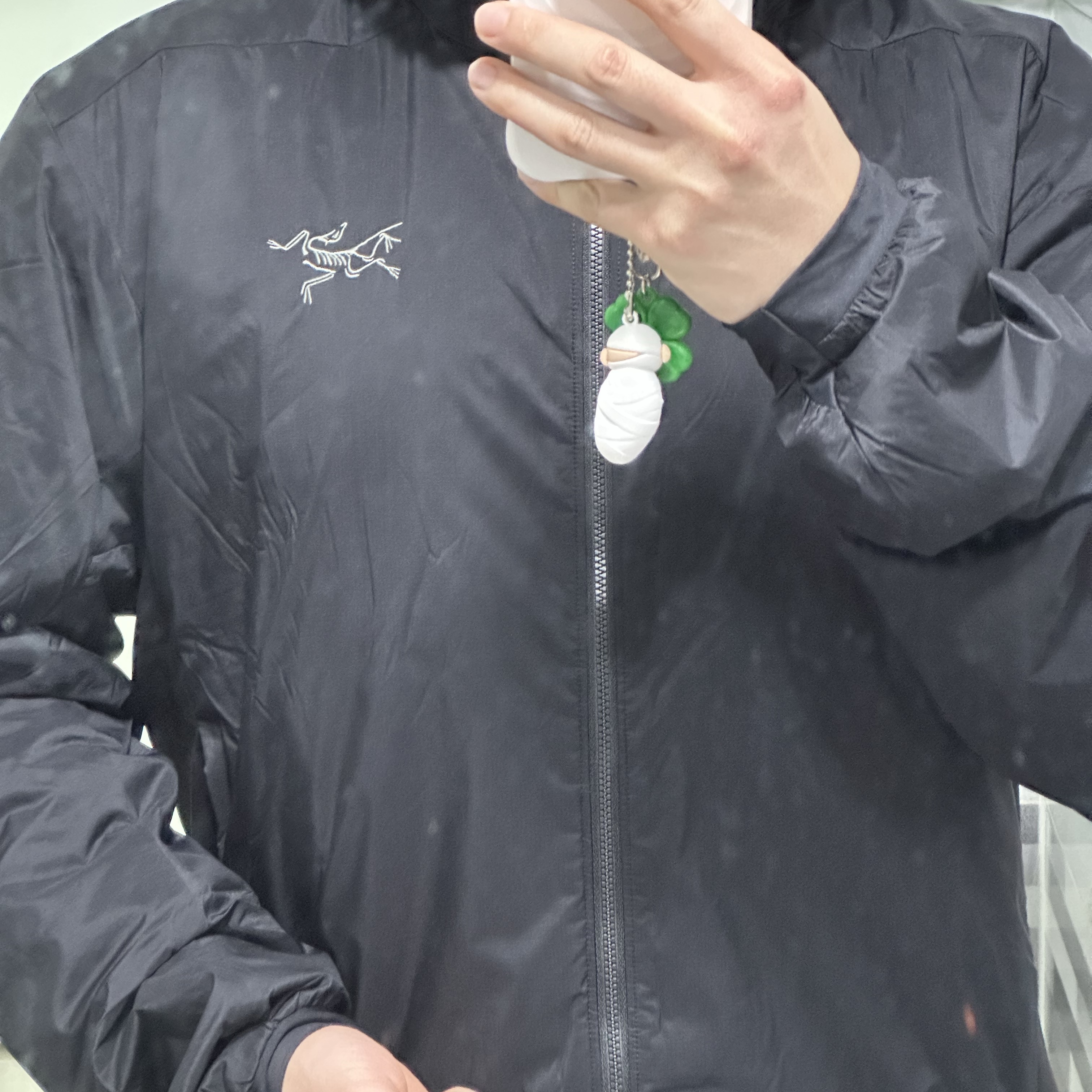 Arc'teryx Atom Hoody Black 착용 스타일