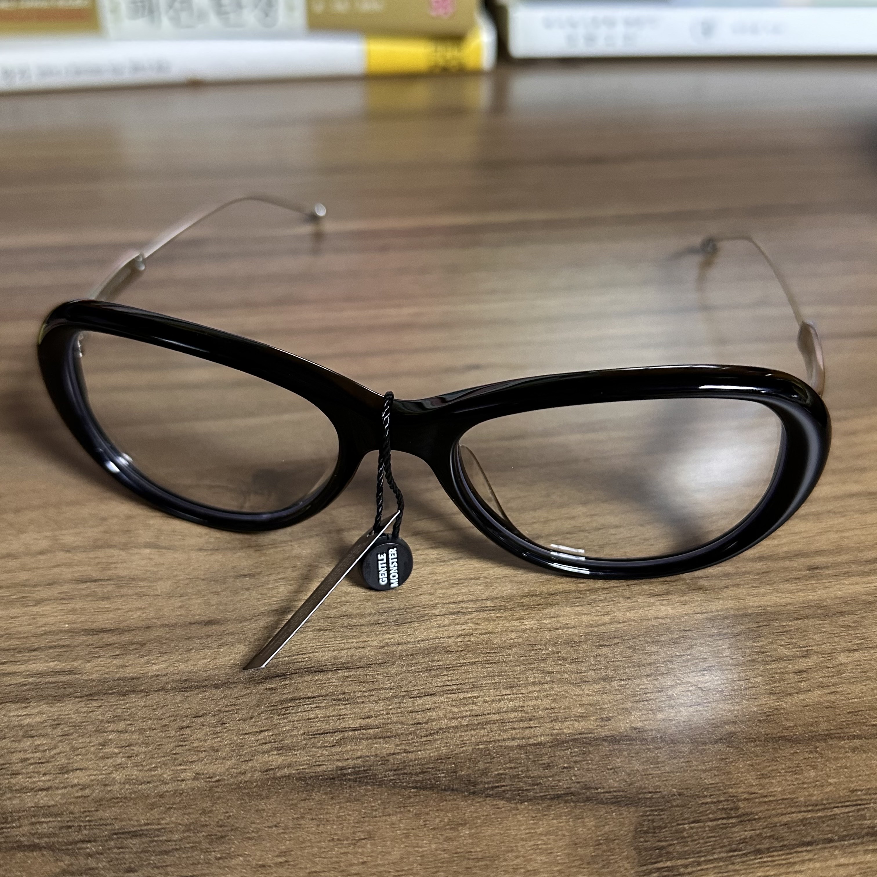 Gentle Monster x Maison Margiela MM215 Black Clear 착용 스타일 - 3