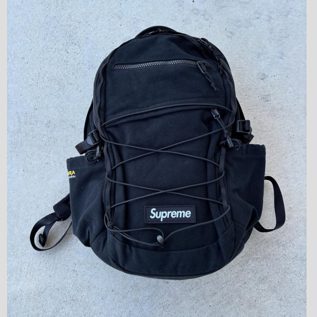 Supreme Backpack Black - 25SS 착용 스타일 - 3