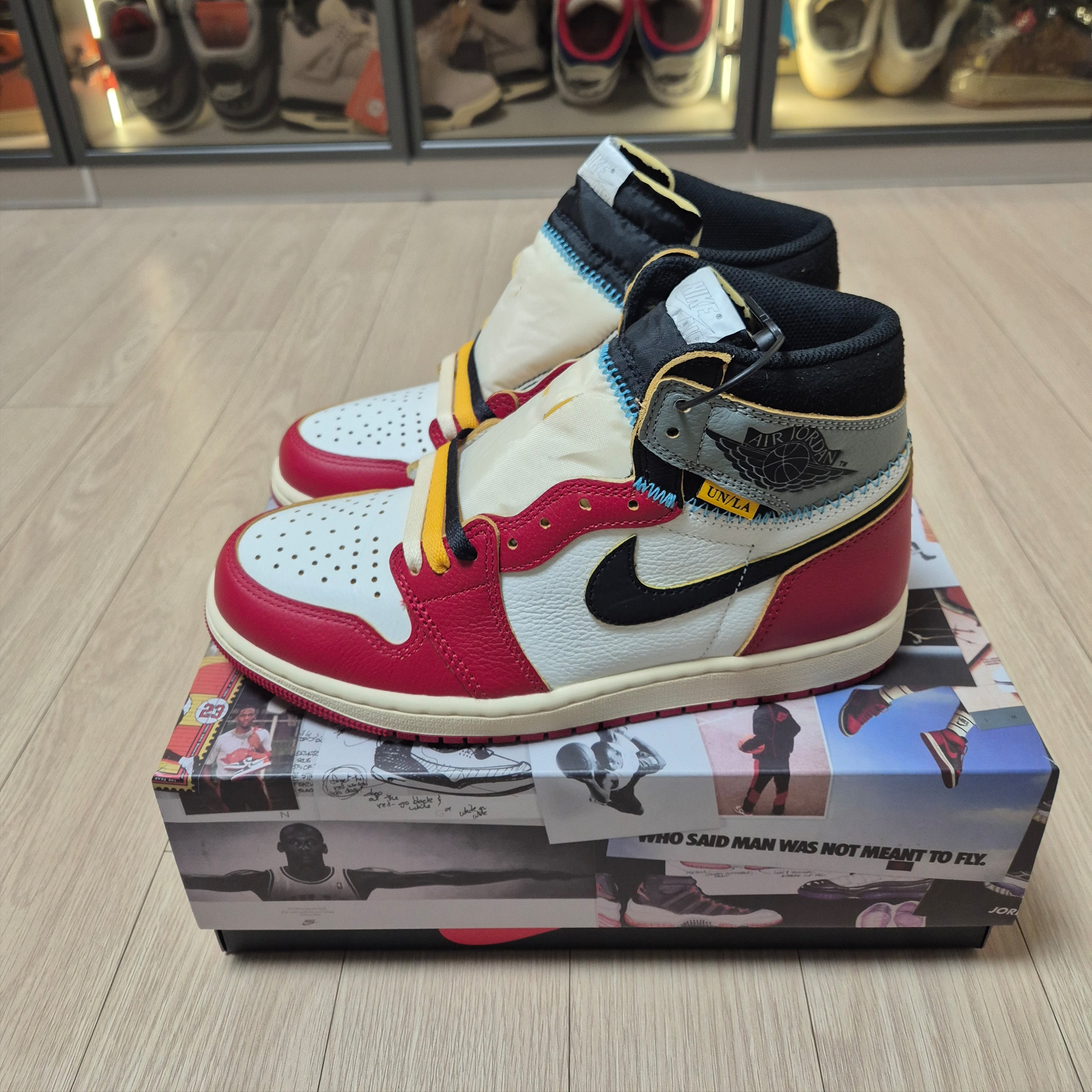 Jordan 1 x Union Retro High OG Chicago Shadow 착용 스타일 - 3