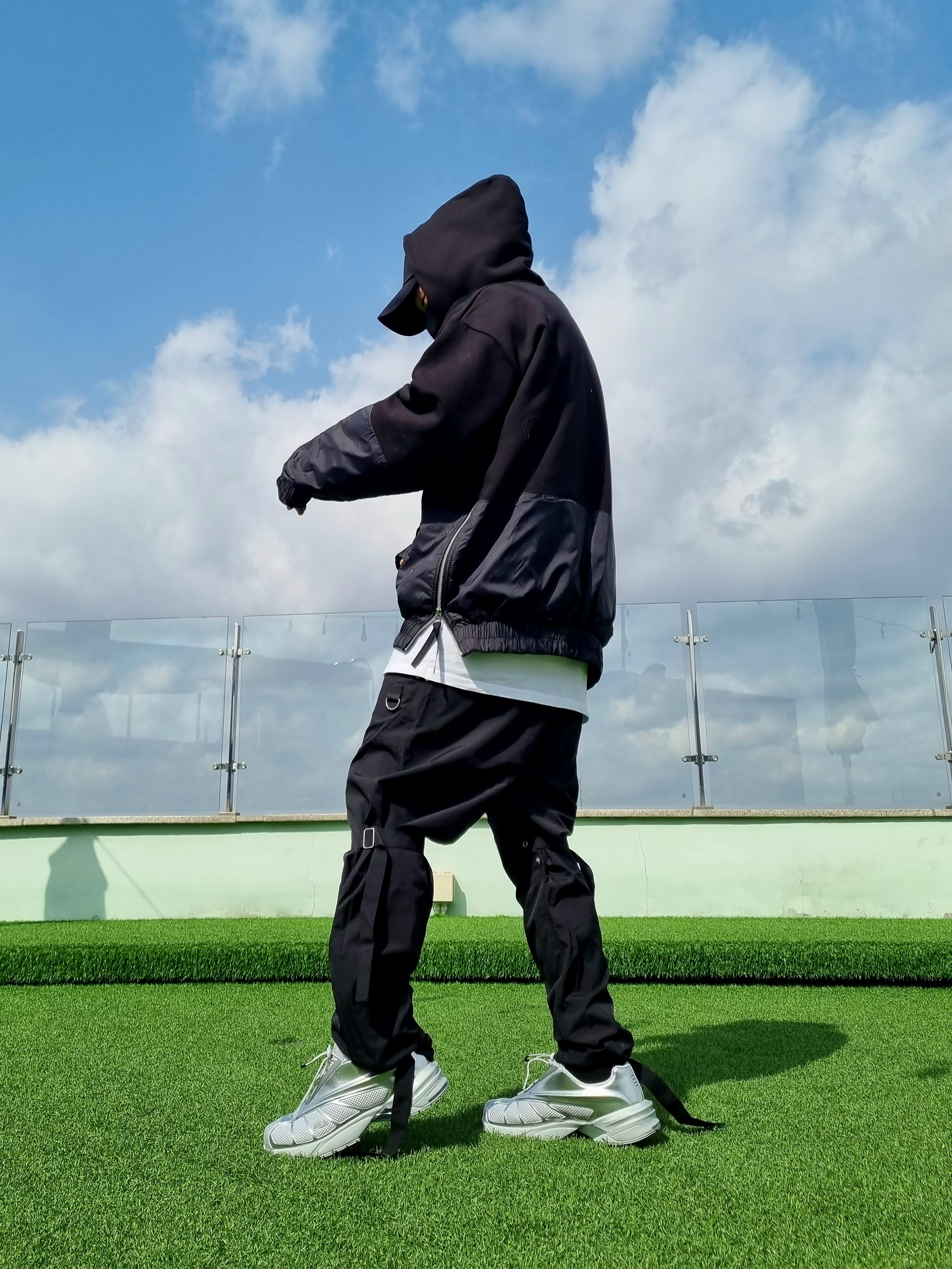 Fila Replica 2002 Grey White 착용 스타일