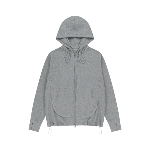 SG2501HZ01MG Sansan Gear Circuit Zip-Up Hoodie Melange Grey