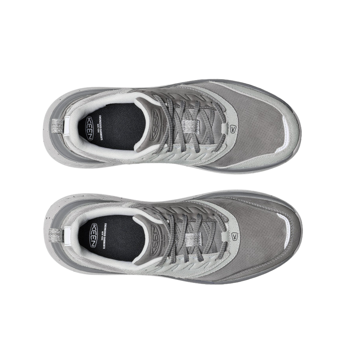 킨 x 엔지니어드 가먼츠 WK400 레더 스니커즈 알로이 스틸 그레이(Keen x Engineered Garments WK400 Leather Sneakers Alloy Steel Grey) - 2