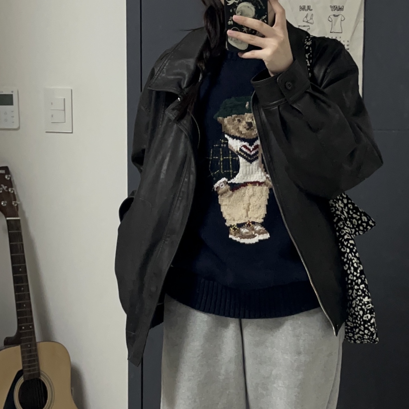 Emis 22Y Leopard Corduroy Eco Bag Black, [20% 적립] Polo Ralph Lauren Cotton Chino Baseball Cap Nubuck Relay Blue - 25SS 착용 스타일 - 3