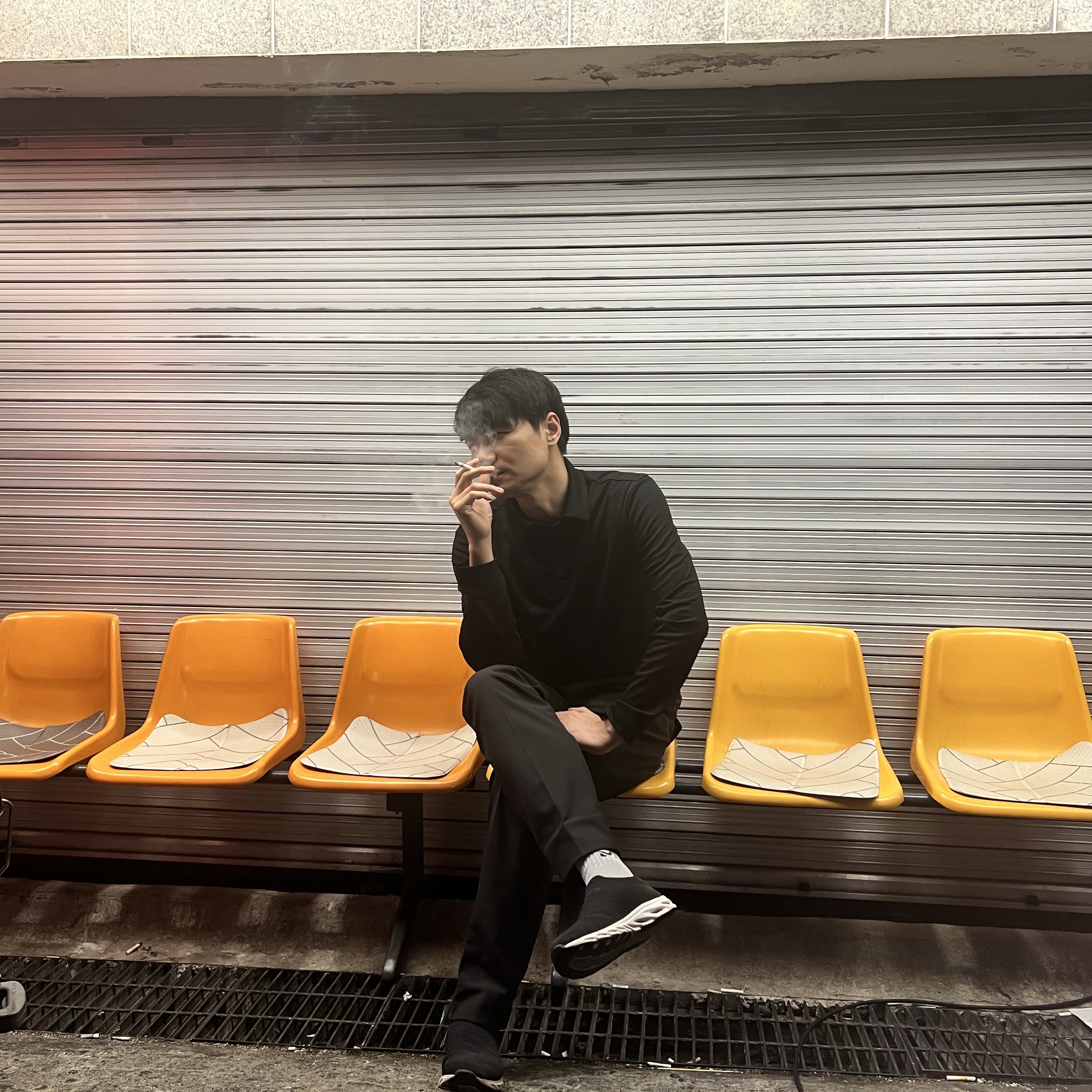 Millo Archive Original Cotton T-Shirts Black 착용 스타일