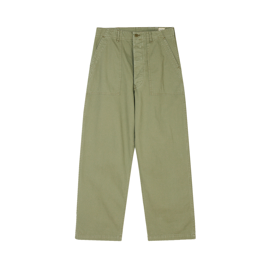 오어슬로우 헤링본 트윌 썸머 퍼티그 팬츠 유니섹스 그린 - 25SS(Orslow Herringbone Twill Summer Fatigue Pants Unisex Green - 25SS)