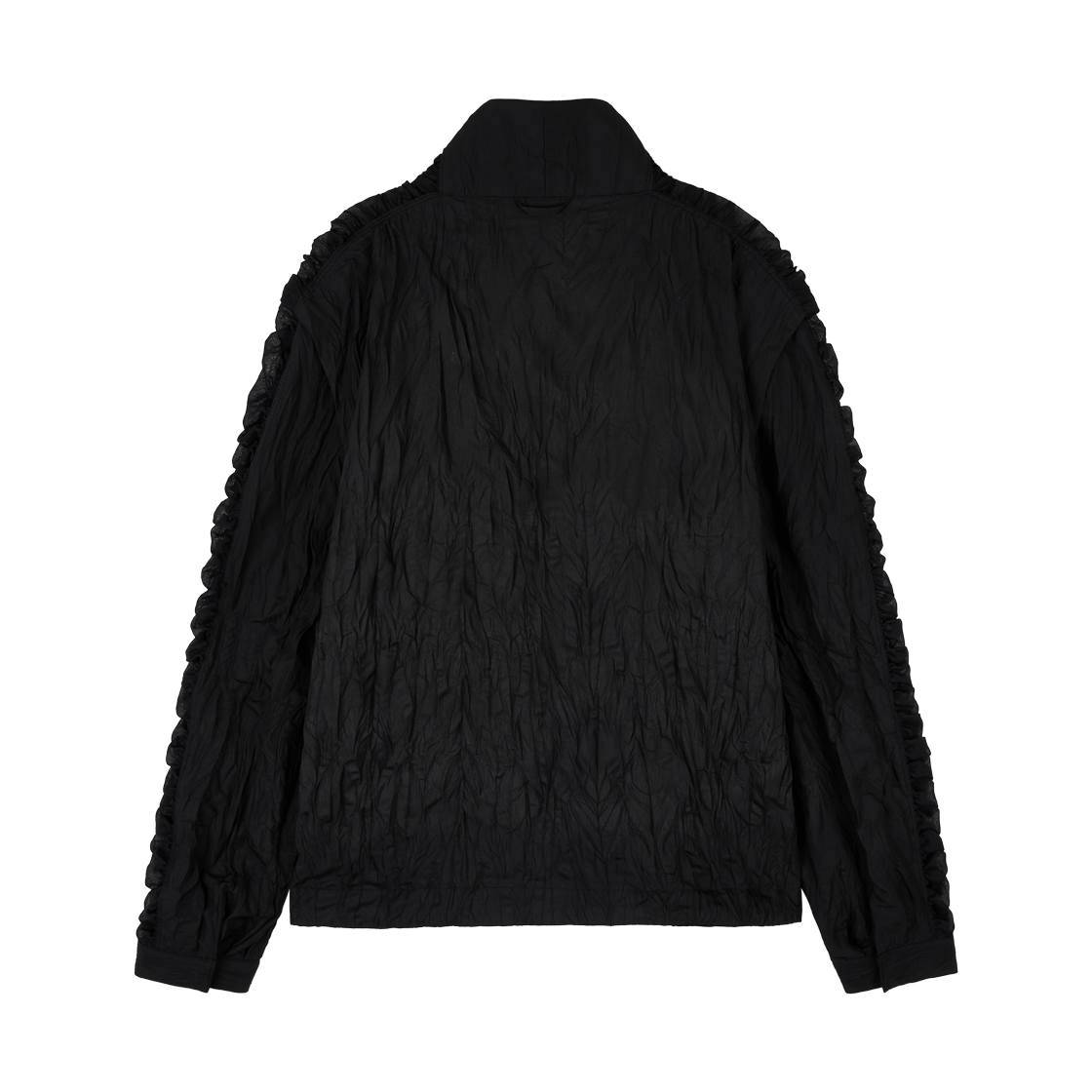 김미더영 시어 셔링 텍스쳐 점퍼  블랙(GIMMETHEYOUNG G_sheer Shirring Texture Jumper  Black) - 2