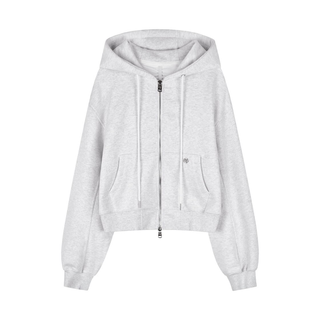 GTY251JP02LG GIMMETHEYOUNG G_back Shirring Hood Zip-up_25ss  Light Grey