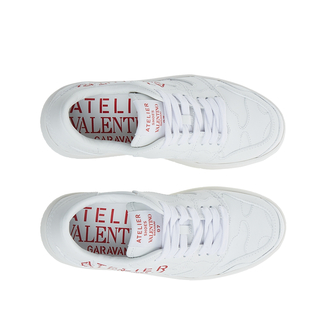 (W) 발렌티노 아뜰리에 카프스킨 스니커즈 화이트((W) Valentino Atelier Calfskin Sneakers White) - 2