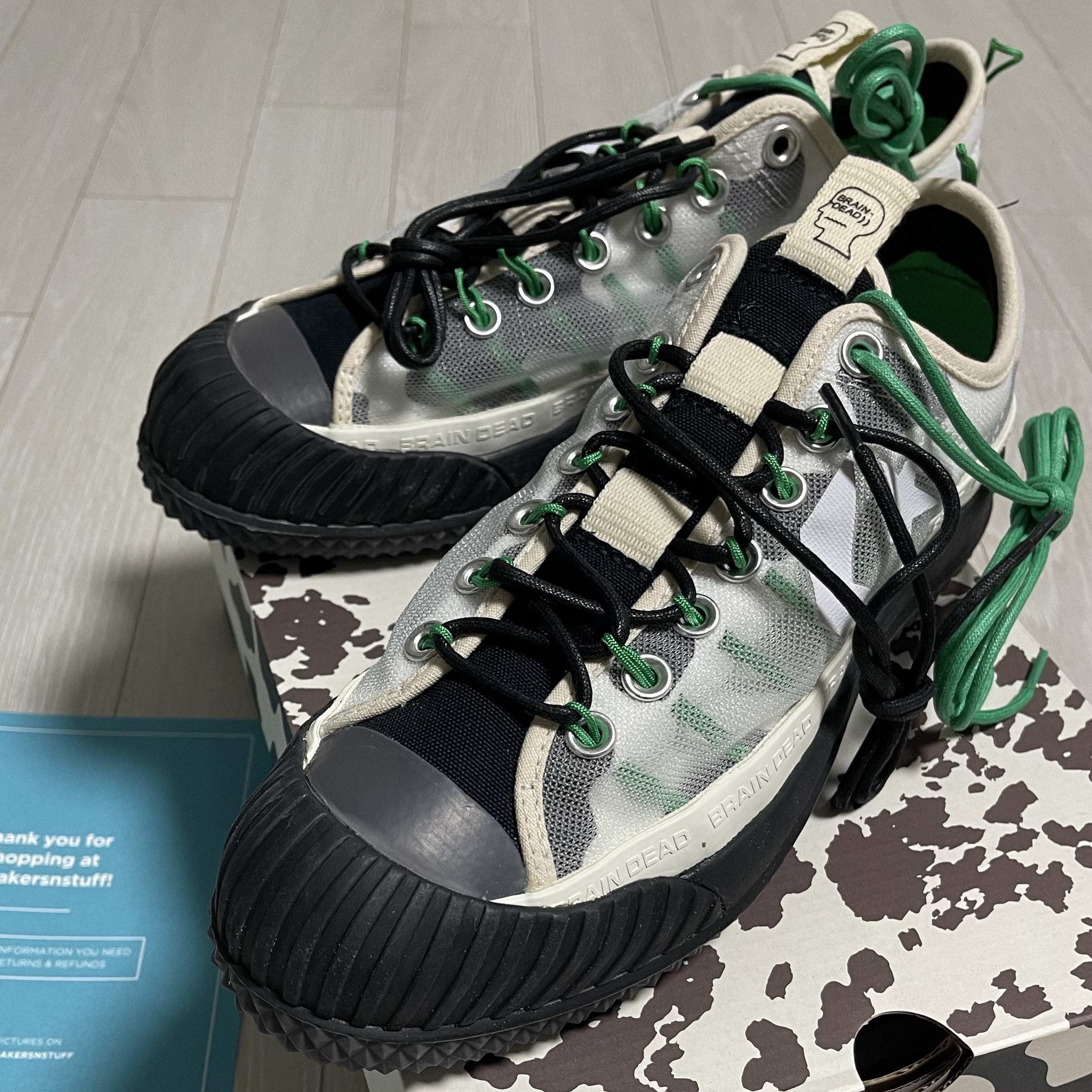 Converse x Brain Dead Bosey Boot Ox Natural Ivory 착용 스타일
