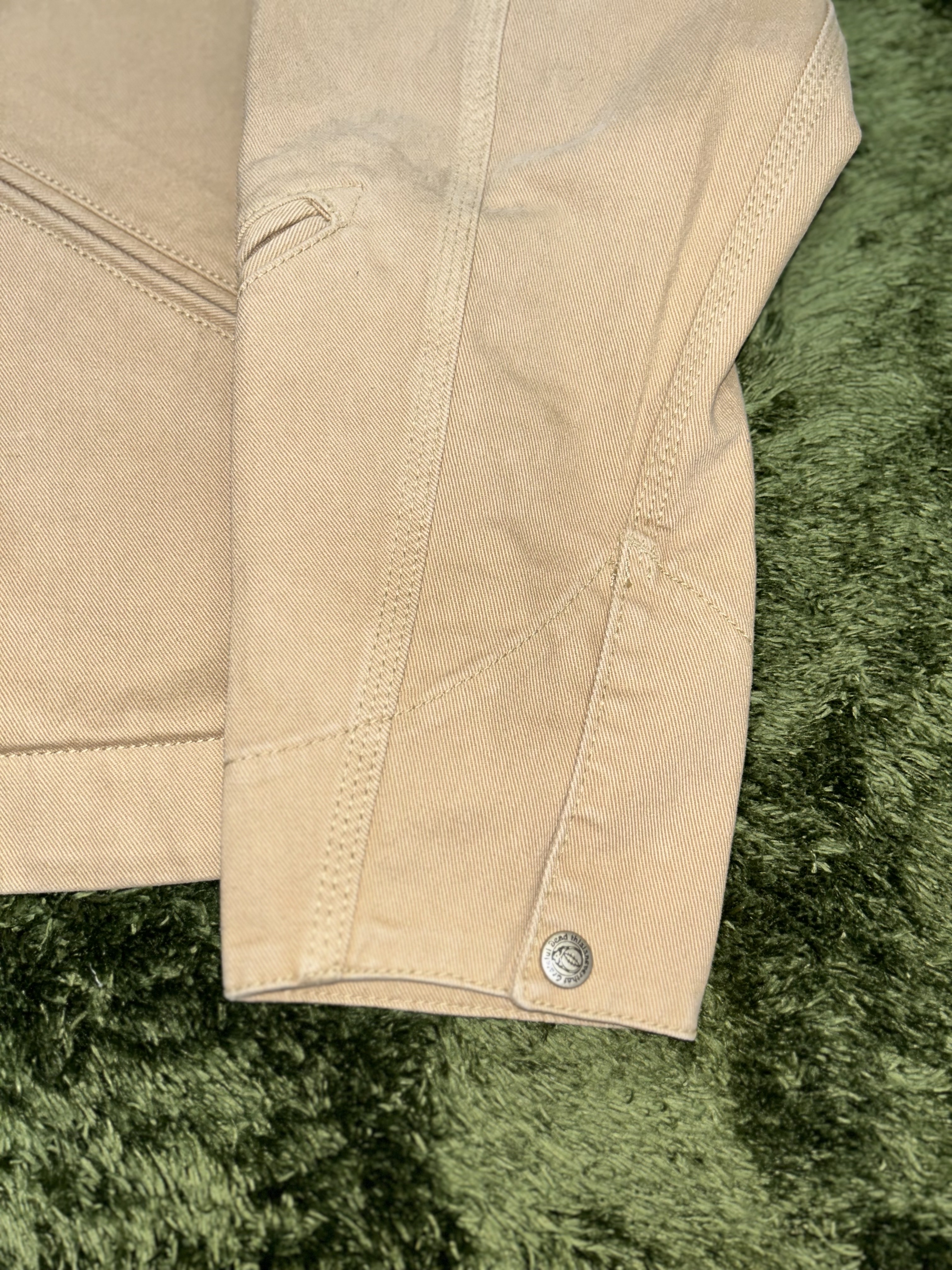 Thisisneverthat x Grateful Dead Lightning Carpenter Jacket Tan 착용 스타일 - 8