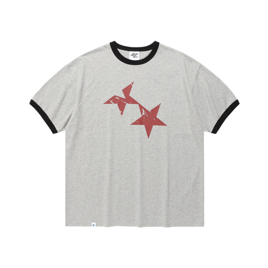 CV2FMUT549AGR CAVISH Twin Star Ringer SS Tee Grey