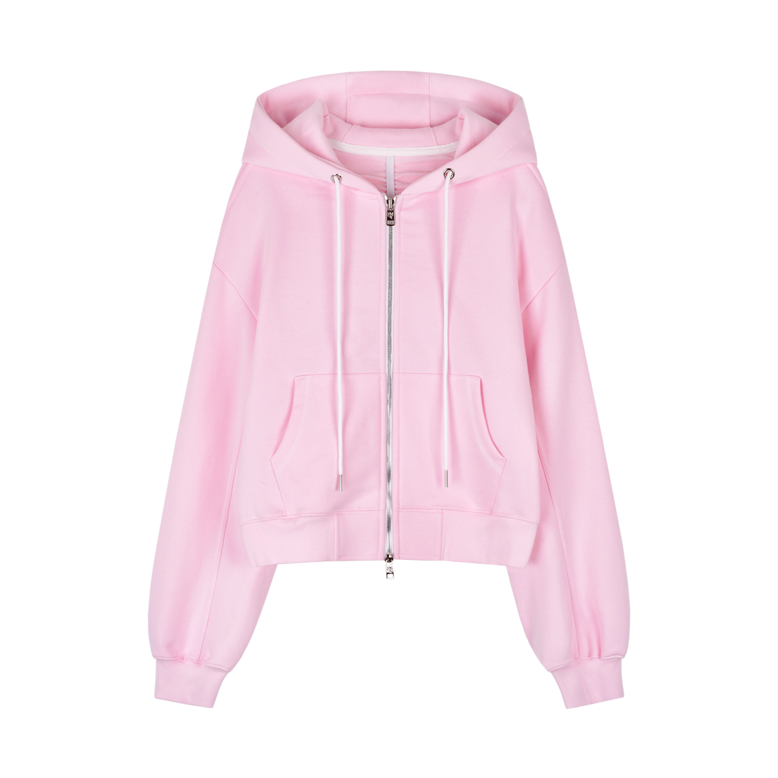 김미더영 백 셔링 후드 집업_25SS  핑크(GIMMETHEYOUNG G_back Shirring Hood Zip-up_25ss  Pink)