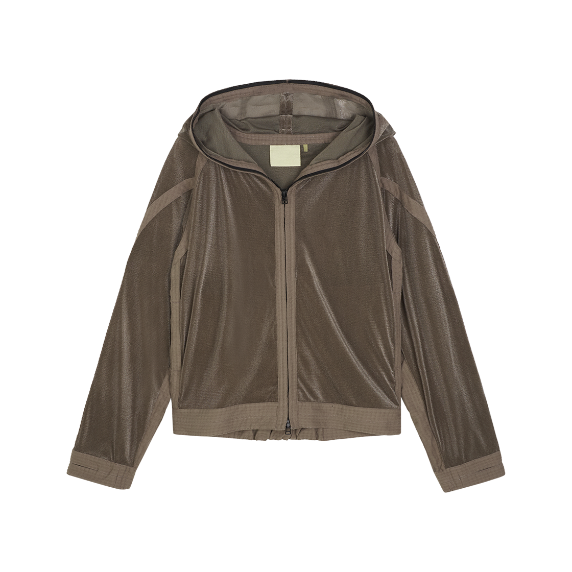 [KREAM 단독] 지안 예 메쉬 후디 브라운 - 25SS([KREAM 단독] Jian Ye Mesh Hoodie Brown - 25SS)