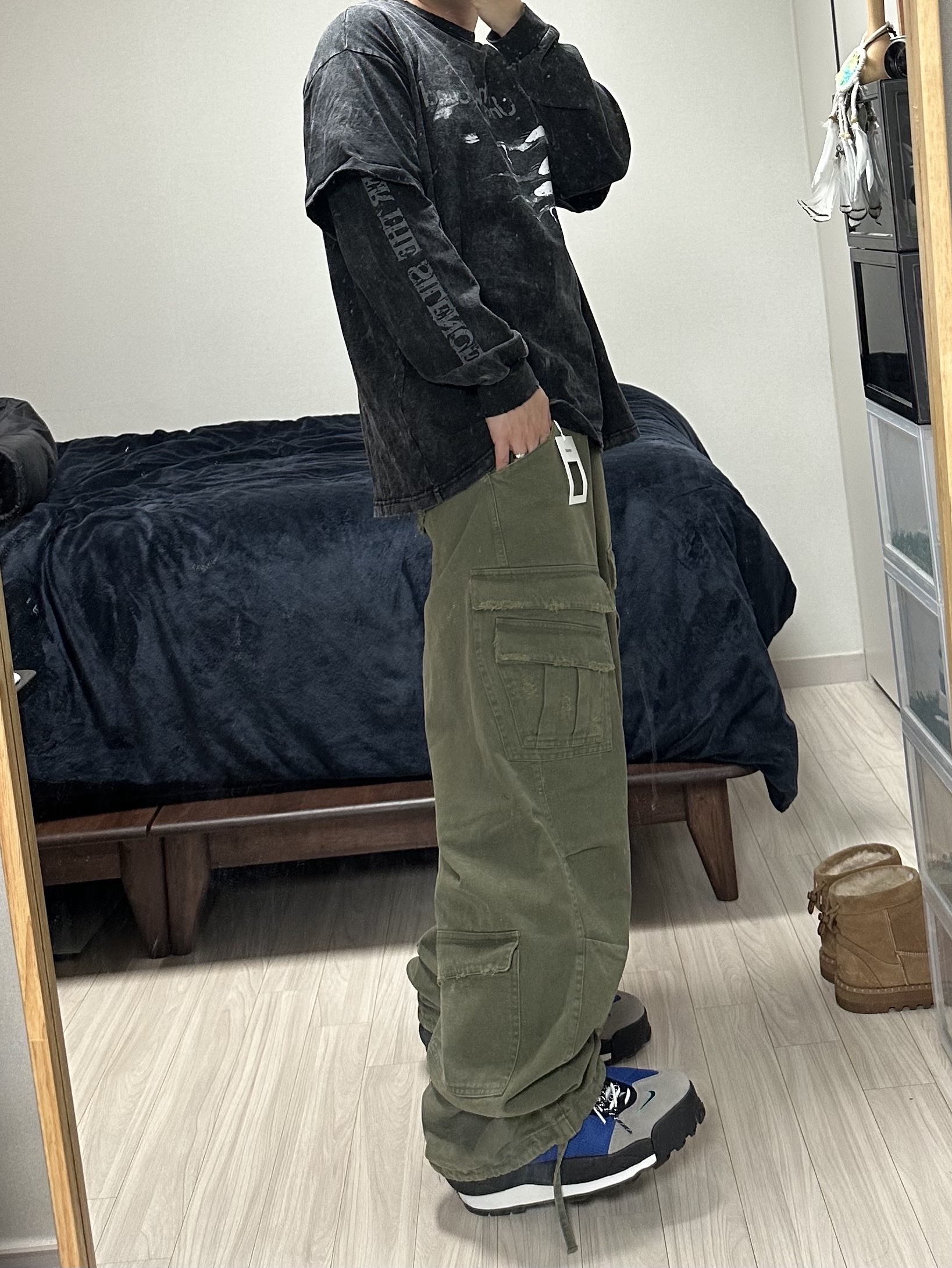 Nike x Sacai Magmascape SP Varsity Royal 착용 스타일 - 1