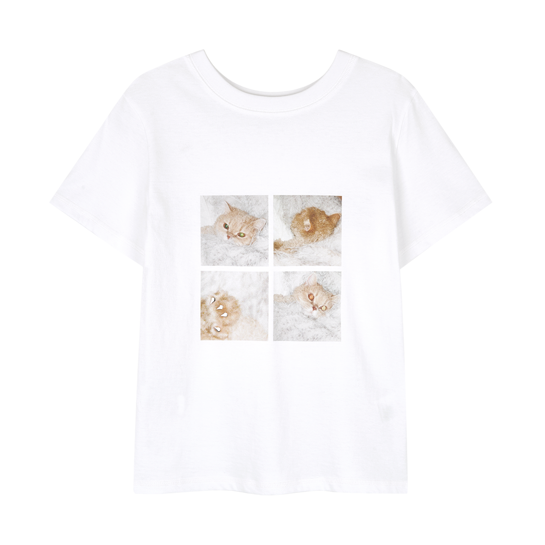 김미더영 러브캣 티셔츠_S 화이트(GIMMETHEYOUNG G_Love Cat T-Shirt_S White)