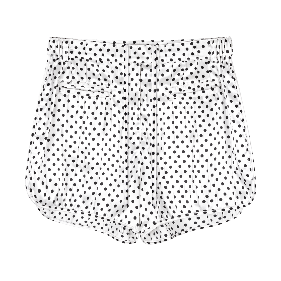 김미더영 실키 도트 셔링 쇼츠 화이트(GIMMETHEYOUNG G_silky Dot Shirring Shorts White)