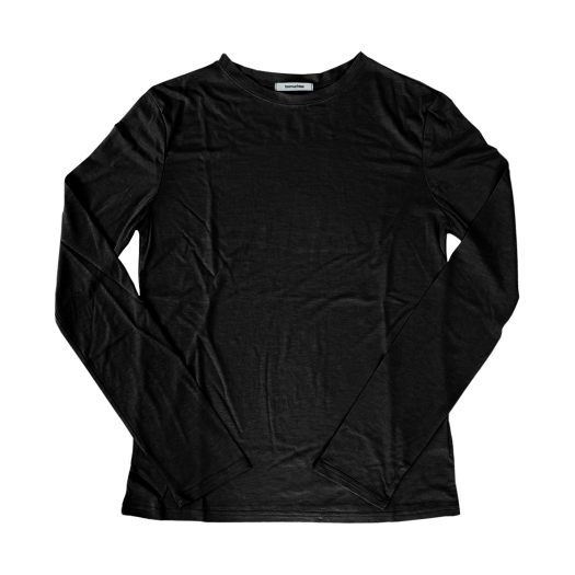 ★ TOOMUCHTAX★ SLIM LS TSHIRT BLACK T25SSTS01BKF Toomuchtax Slim LS T- STYLE | KREAM