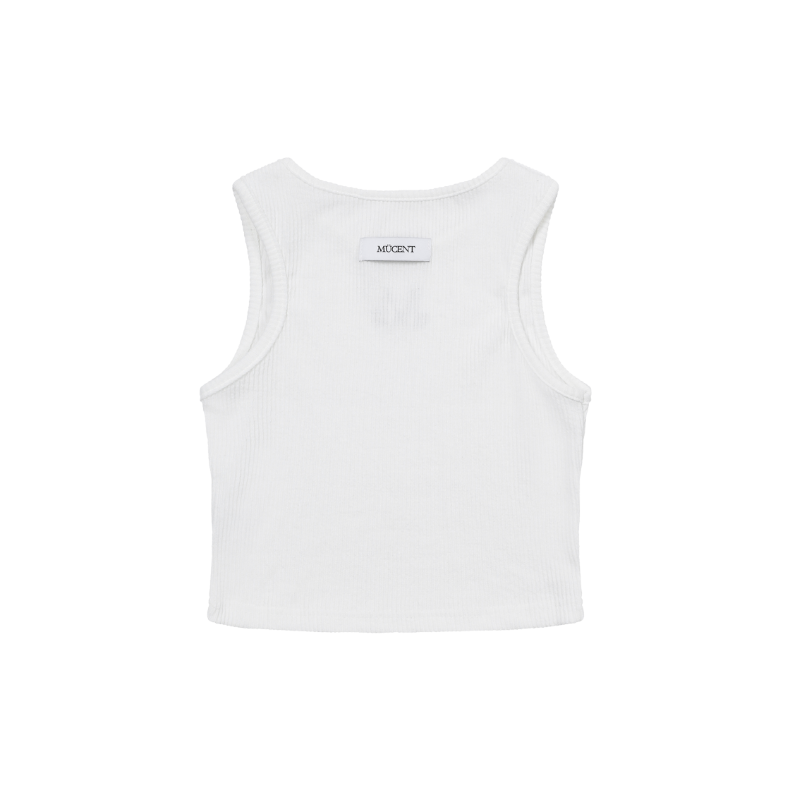 무센트 앨런 백 디테일 미니 크롭 슬리브리스 화이트(MUCENT Ellen Back Detail Mini Crop Sleeveless White) - 2