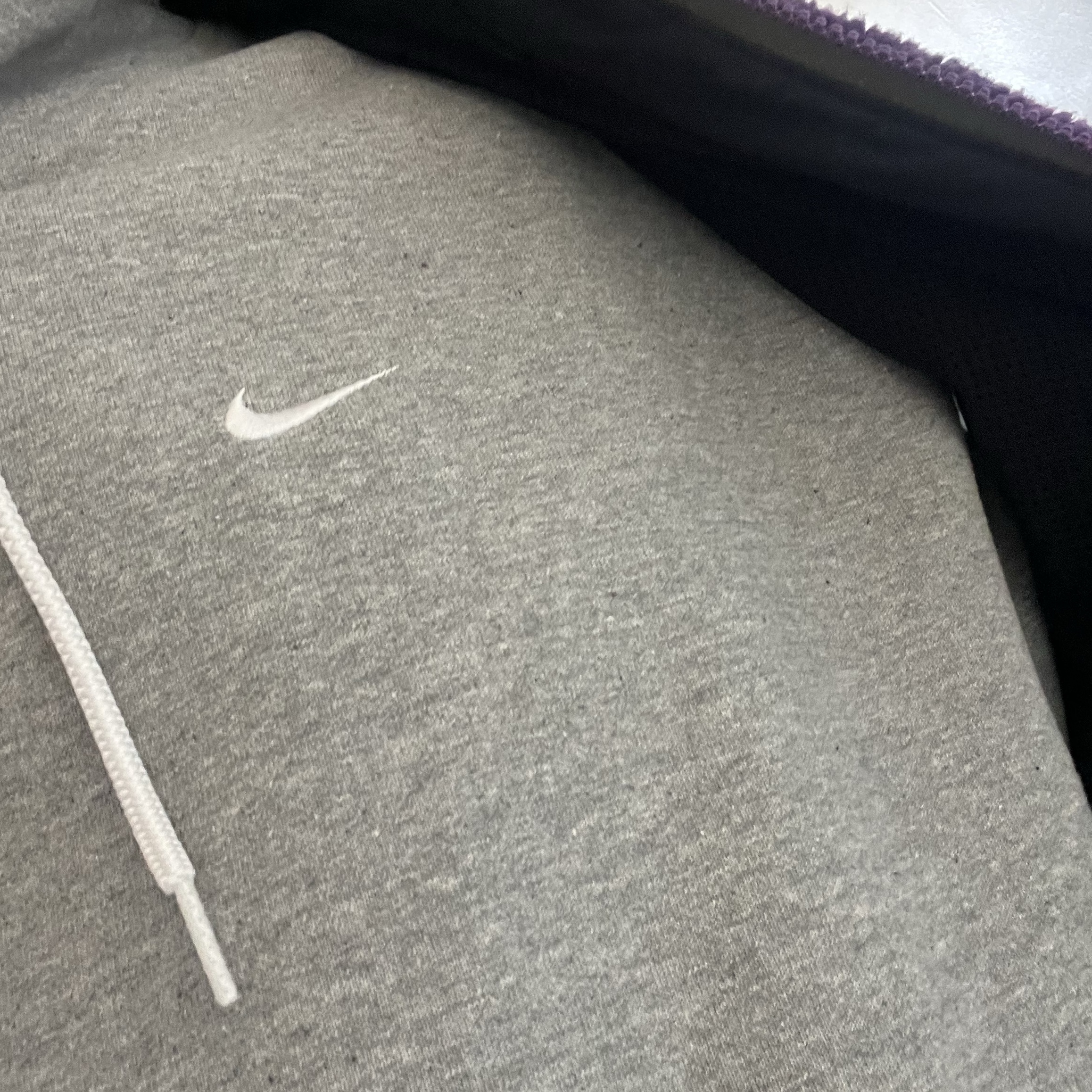 Nike NRG Solo Swoosh Fleece Hoodie Dark Grey Heather - Asia 착용 스타일
