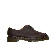 Dr. Martens 1461 Natural Tumble Desert Oasis Suede Chestnut Brown Pea Green