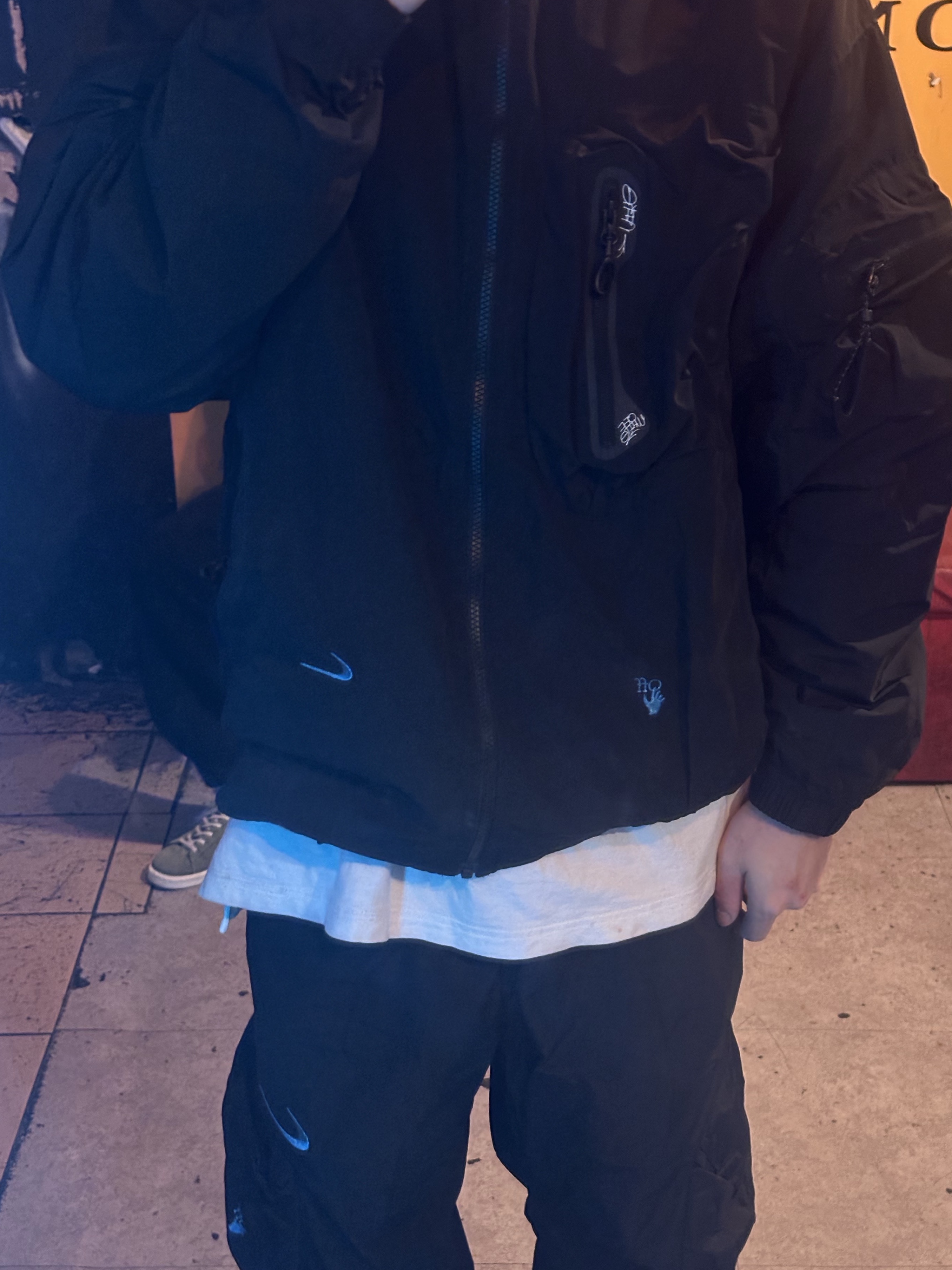 Nike x Off-White NRG Track Suit Black - Asia 착용 스타일