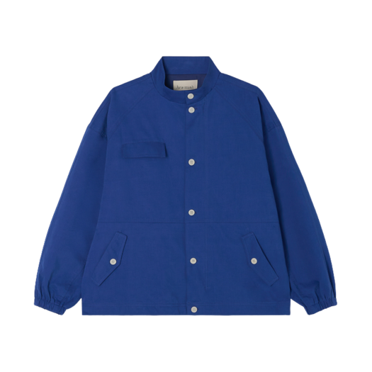 Aviemuah Soft Cotton Field Jacket Cobalt Blue