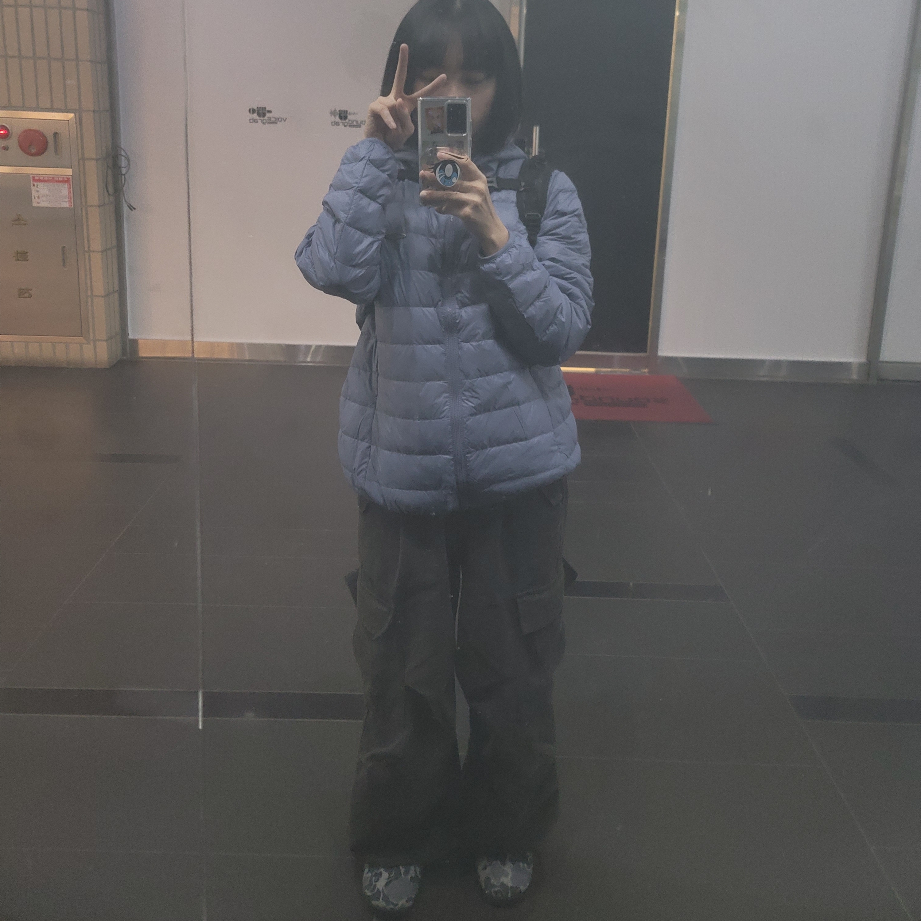 Subu Packable Exclusive Black Duck Camo 착용 스타일 - 1