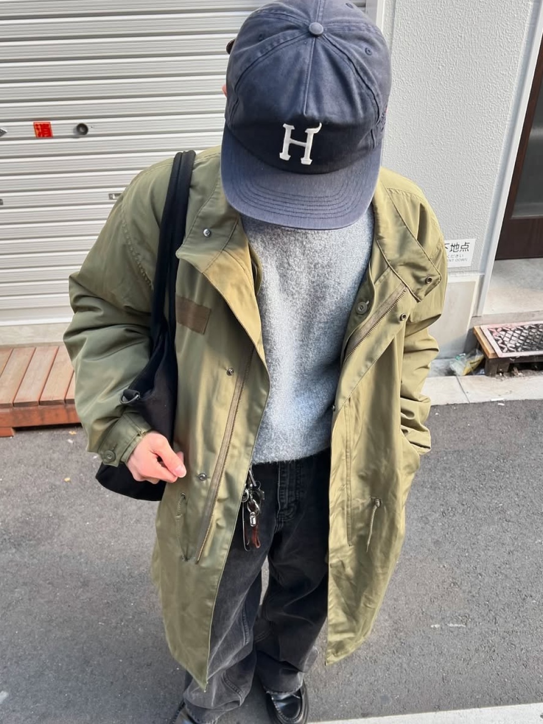 Military Surplus US M65 Fishtail Parka Olive Drab, Visvim Six-Five Fishtail Parka Olive 착용 스타일 - 2