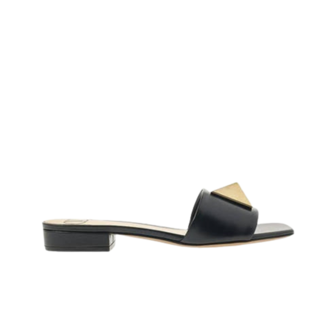 S0FX6CYI0NO (W) Valentino One Stud Sandal Black