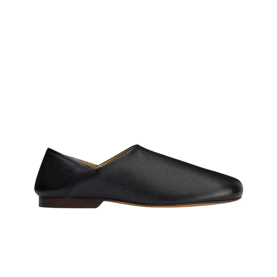 (W) 르메르 나파 레더 슬리퍼 블랙((W) Lemaire Nappa Leather Slippers Black)