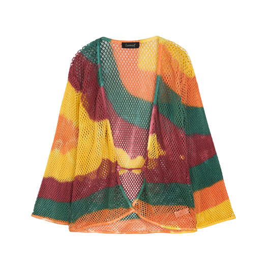 KM5BKNCLA01ML Lamrof Ami Art Cardigan Mulch Mix - 25SS