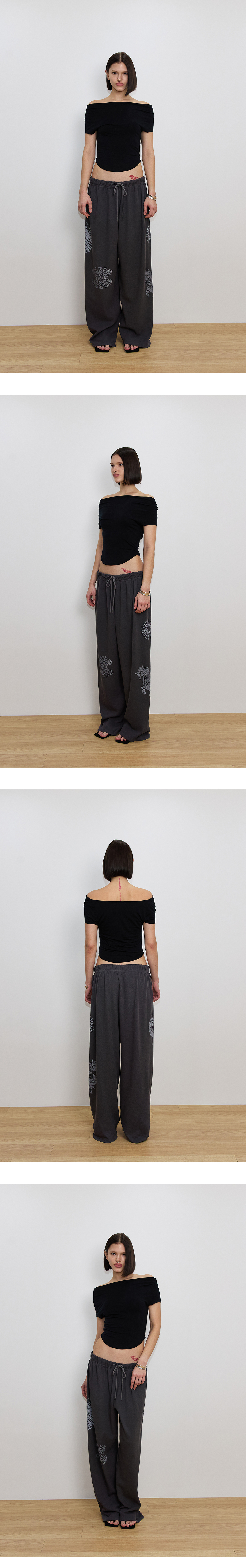 [TOOMUCHTAX] ASYMMETRIC ONE SHOULDER T-SHIRT /追跡付 ASYMMETRIC ONE SHOULDER T-SHIRT (BLACK) - TOOMUCHTAX