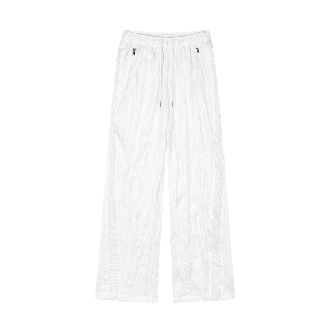 김미더영 시어 셔링 텍스쳐 팬츠 화이트(GIMMETHEYOUNG G_sheer Shirring Texture Pants White)