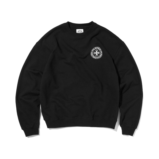 PDP251SS01ABK1 Punch Drunk Parties Circle Logo Sweatshirts BLACK