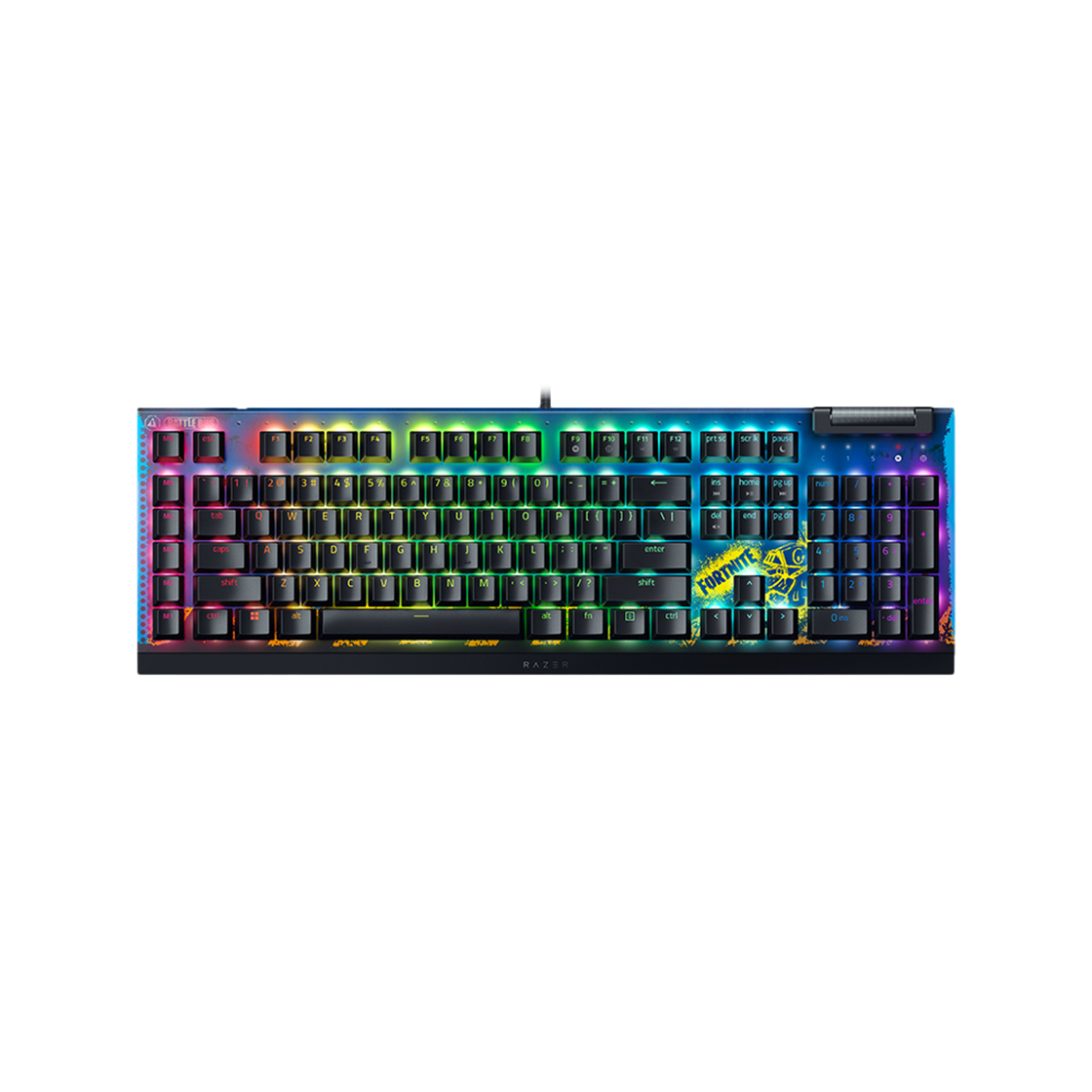 레이저 블랙위도우 V4 X 리니어 포트나이트 에디션 한글(Razer BlackWidow V4 X Linear Fortnite Edition US)