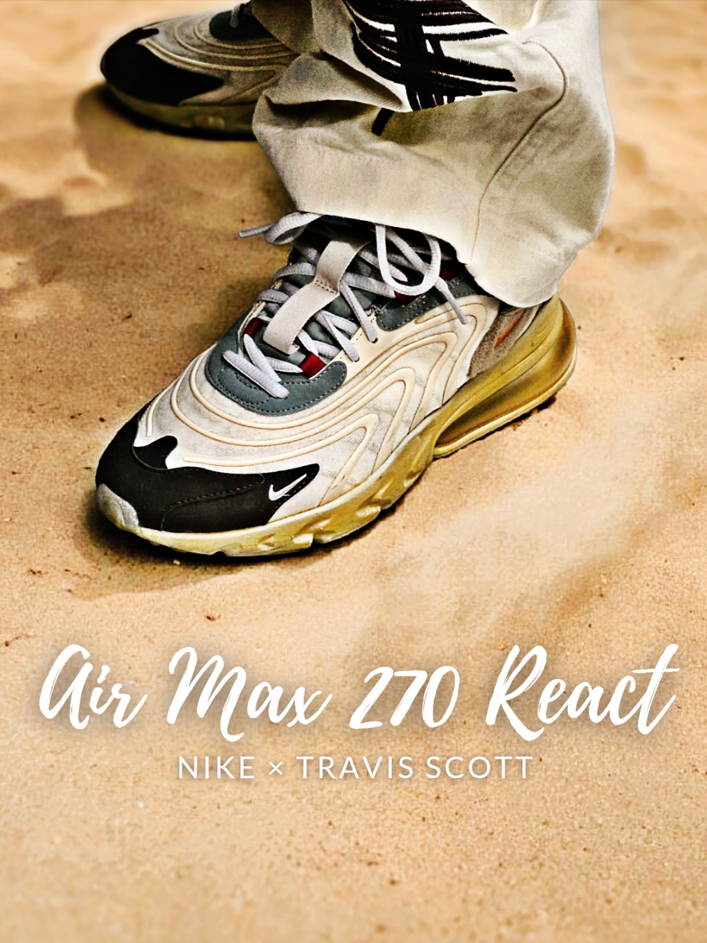 Nike x Travis Scott Air Max 270 React Cactus Trails 착용 스타일