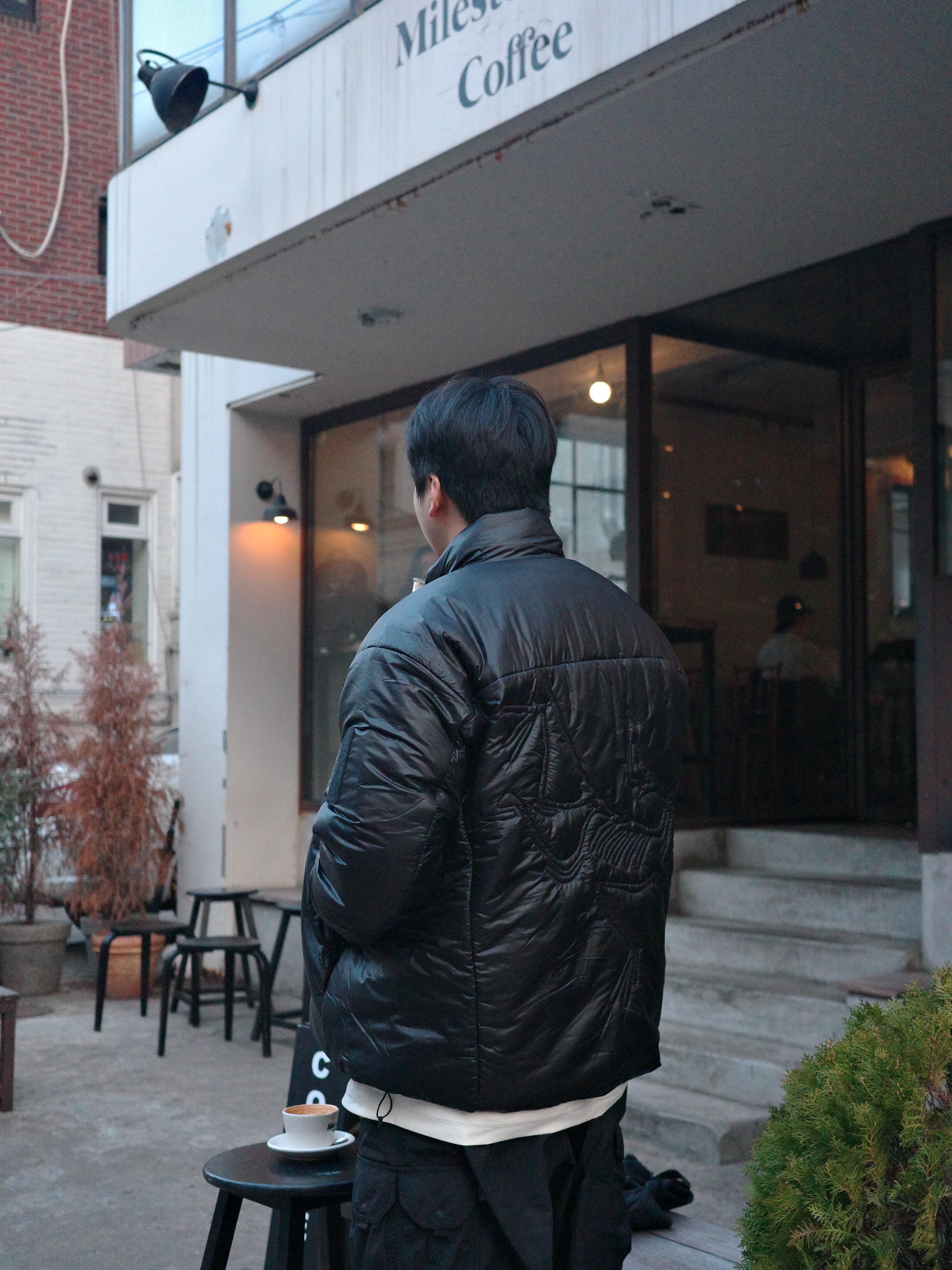 Arc'teryx System A Ogee Insulated Jacket Black 착용 스타일 - 3
